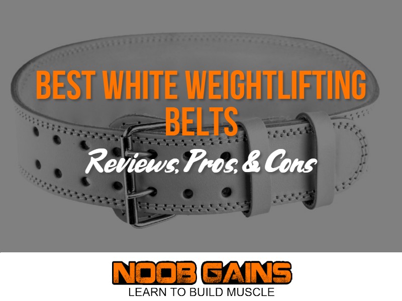 White weight lifting belt image
