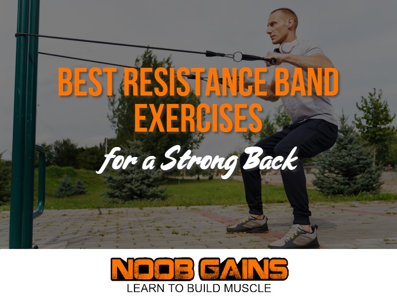 Resistance band exercises for back image